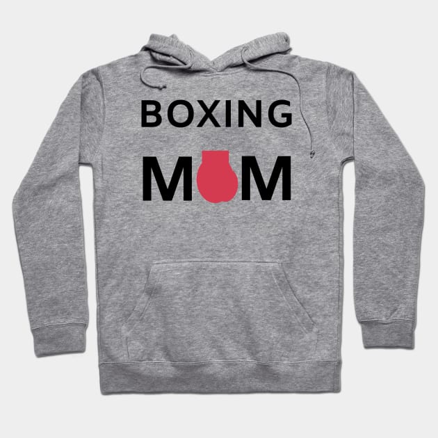 Boxing mom Funny Mothers Day Gift For Mom Hoodie by Petalprints